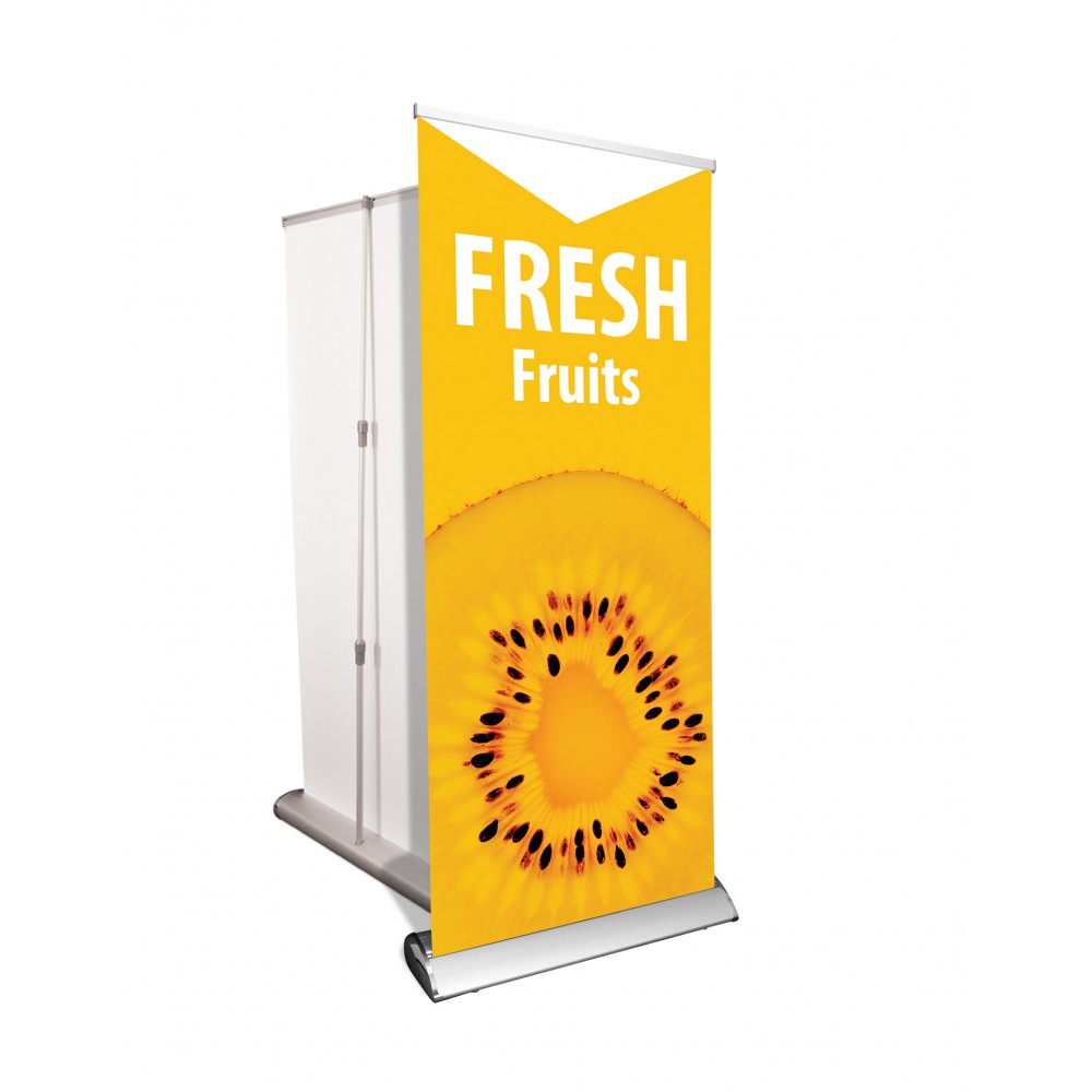 33" x 80" - Deluxe Banner and Stand Logo Branded