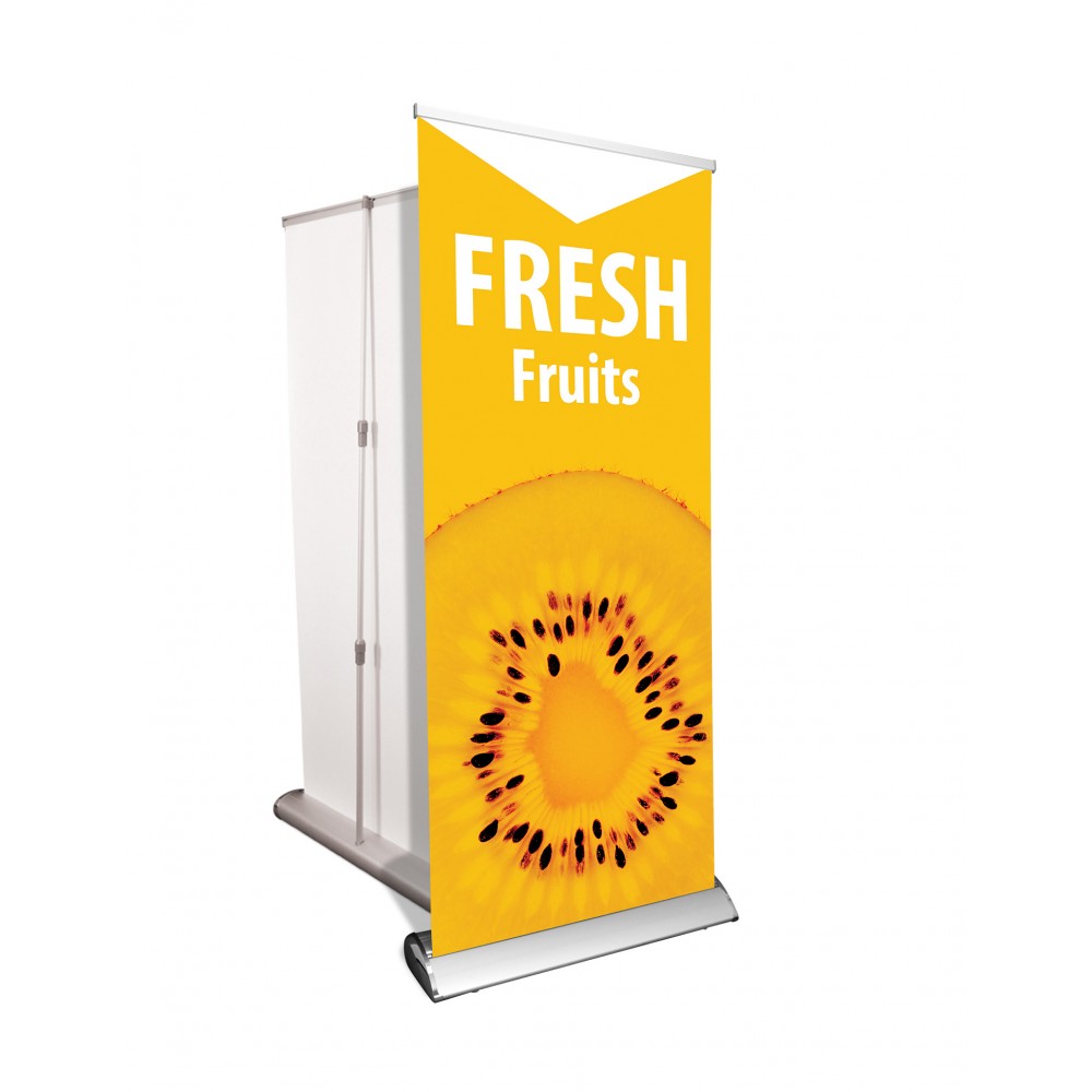 33" x 80" - Deluxe Banner and Stand Logo Branded 33" x 80" - Deluxe Banner and Stand Logo Branded