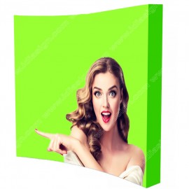 Customized 8ft Curve Pop up Trade show display