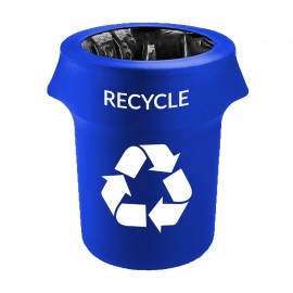 44 Gallon Spandex Stretch Trash Can Cover with Logo