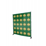 8 ft. W x 8 ft. H Economy Backdrop Kit Custom Imprinted