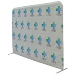 8'W x 72"H Vinyl Wall Barrier Kit with Logo