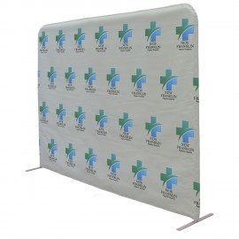 8'W x 72"H Vinyl Wall Barrier Kit with Logo  8