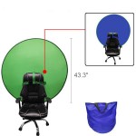 Logo Branded 43.3'' Collapsible Green Screen Background with Portable Bag
