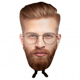 6 Ft Foam Giant Head Cutouts with Logo