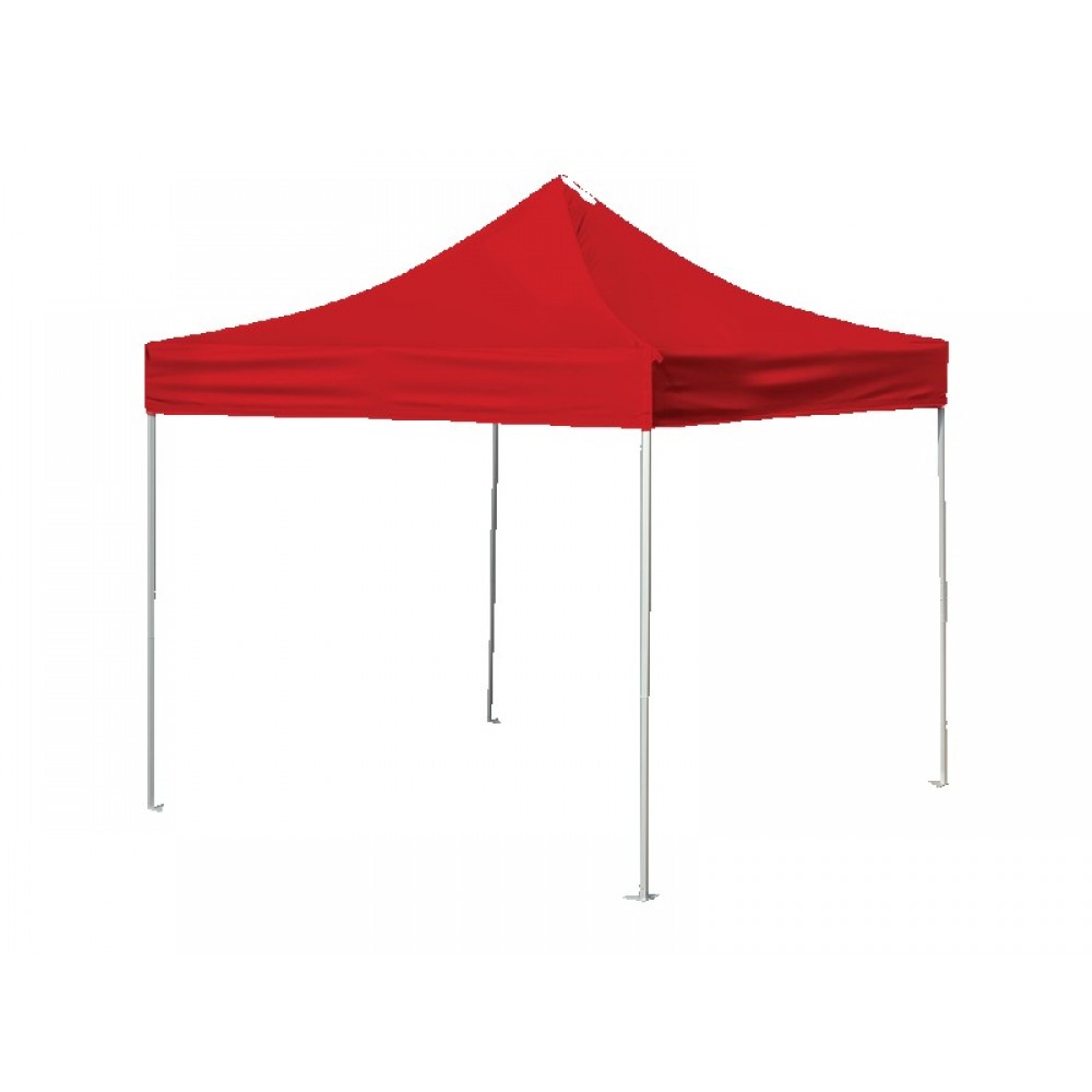 Custom Printed V3 Premium Aluminum Tent Frame w/ Red Top (10'x10') Custom Printed V3 Premium Aluminum Tent Frame w/ Red Top (10'x10')