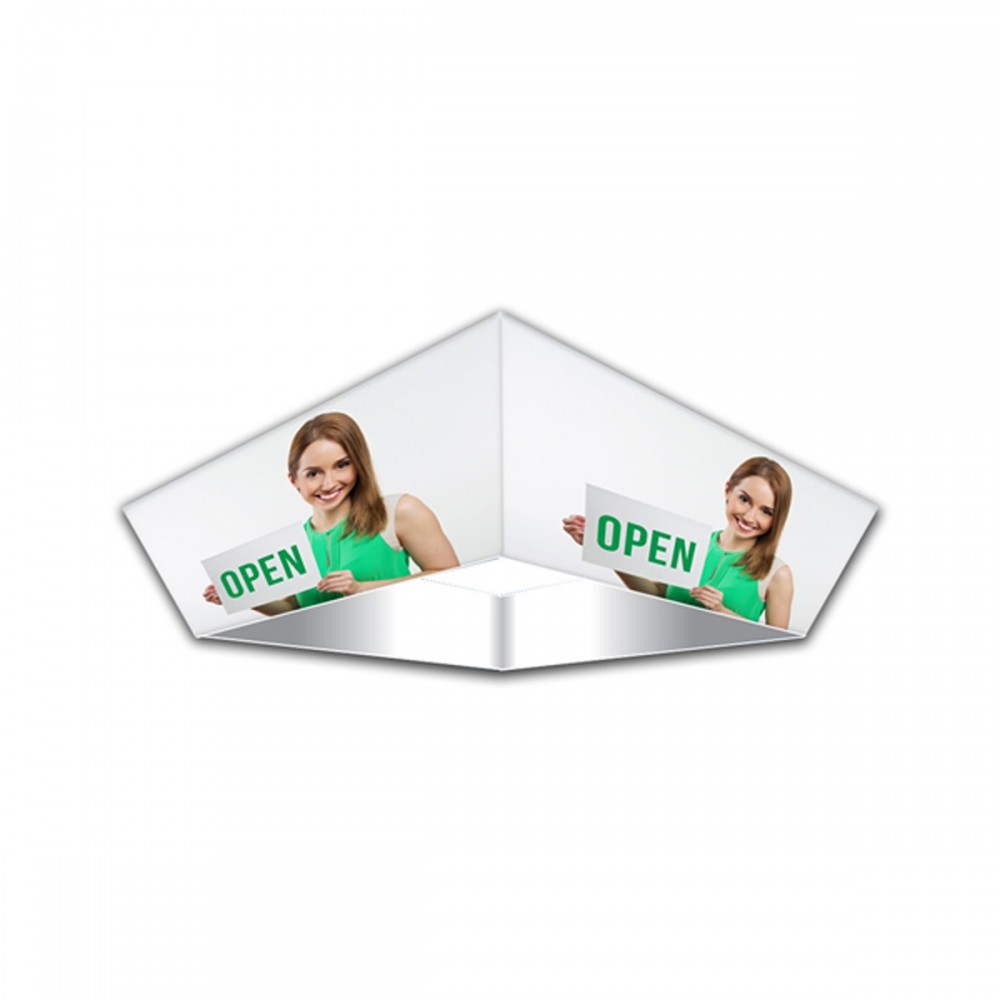Logo Branded Hanging Banner - 10 ft. Tapered Square 42 in. Logo Branded Hanging Banner - 10 ft. Tapered Square 42 in.