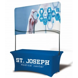 8' Table Top Double Sided Billboard Banner (Half Height) Custom Printed