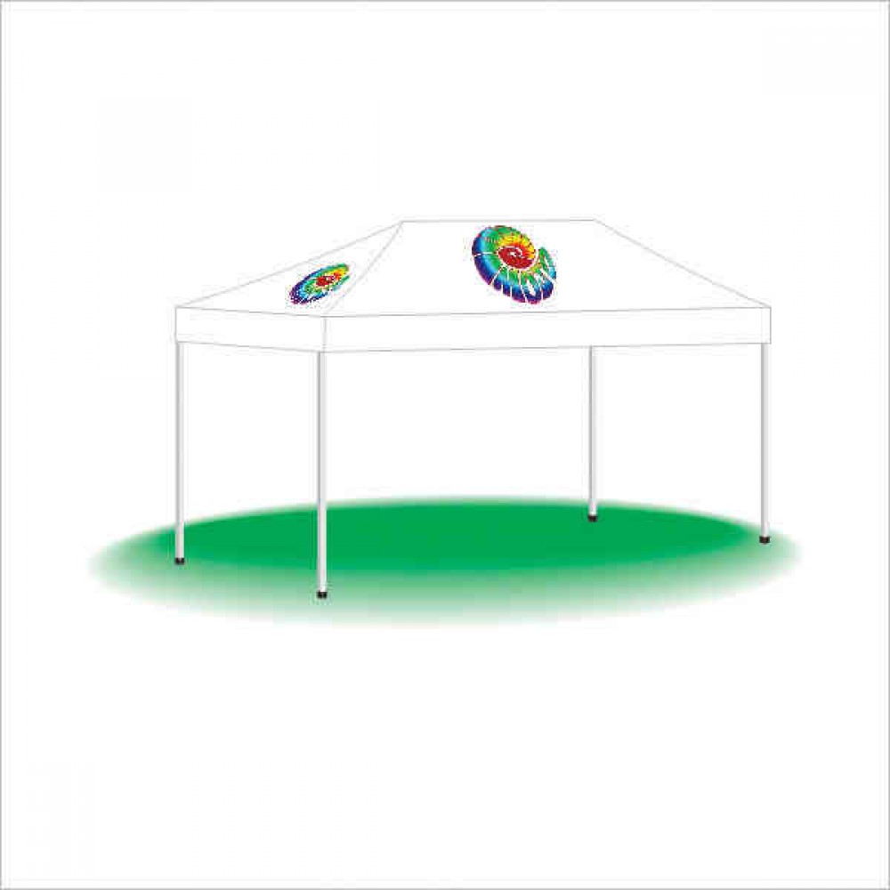 Custom Printed Pop Up Portable Outdoor Event Canopy Tent - Digital Patch (10'x15') Custom Printed Pop Up Portable Outdoor Event Canopy Tent - Digital Patch (10'x15')