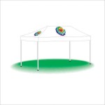 Custom Printed Pop Up Portable Outdoor Event Canopy Tent - Digital Patch (10'x15')