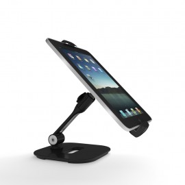 Tablet Holder - Black with Logo  Tablet Holder - Black with Logo