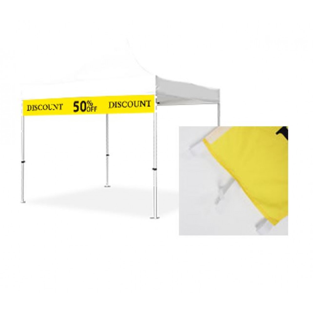 Tent Valance Banner - 20' Tent with Logo