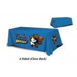 Promotional 8ft Custom print 4 sides Table cover