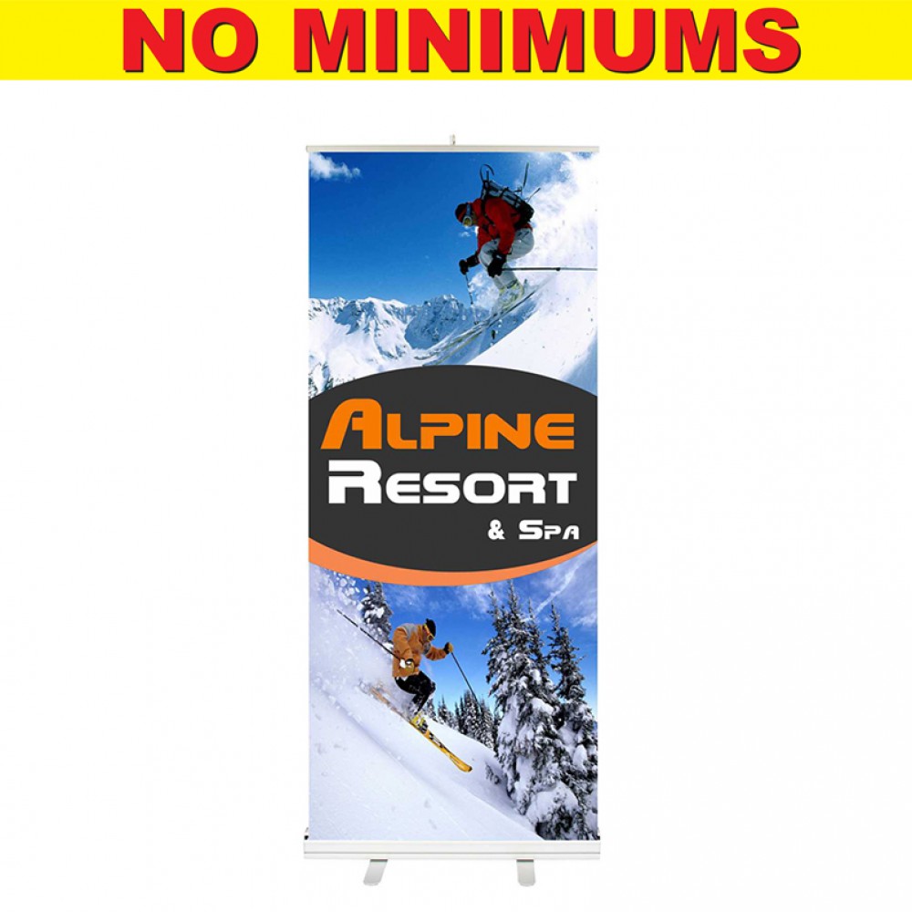 Econo Retractable Banner - 24" Full Color, No Minimum, No Setup! Custom Printed Econo Retractable Banner - 24" Full Color, No Minimum, No Setup! Custom Printed