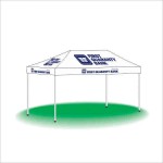 Pop Up Outdoor Event Display Canopy Tent - 1 Color (10'x15') Custom Imprinted