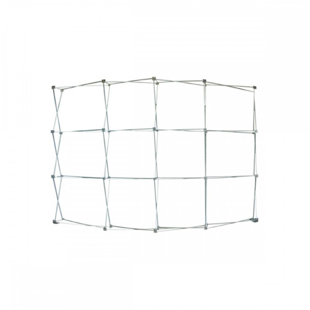 10ft Fabric Pop Up Display - Curved - Stand Only Custom Imprinted 10ft Fabric Pop Up Display - Curved - Stand Only Custom Imprinted