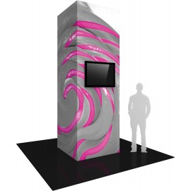 Vector Frame Modular Monitor Tower 06 (4' x 12') with Logo  Vector Frame Modular Monitor Tower 06 (4