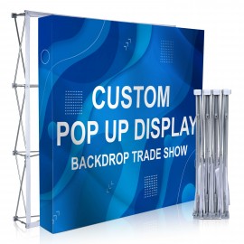 Personalized Custom Fabric Pop Up Straight Display