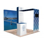 Logo Branded 10'x10' Quick-N-Fit Booth - Package # 1101