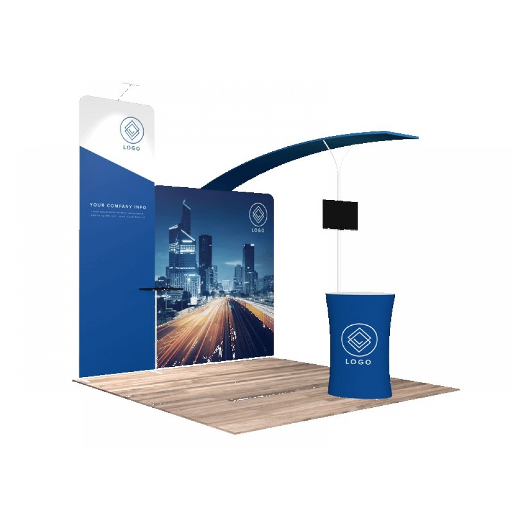10'x10' Quick-N-Fit Trade Show Booth # 1103 Logo Branded 10'x10' Quick-N-Fit Trade Show Booth # 1103 Logo Branded