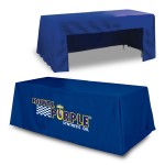 Personalized 6ft Table 3 Sided Fitted Full Color Printed Table Cover
