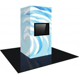 Logo Branded Vector Frame Modular Backlit Monitor Tower 02 (4' x 8')