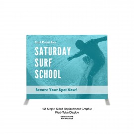 Personalized 10' Flexi-Tube Replacement Graphic, Single-Sided