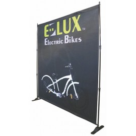 TE-15L Large Format Single Side Banner Display (8'x8') with Logo