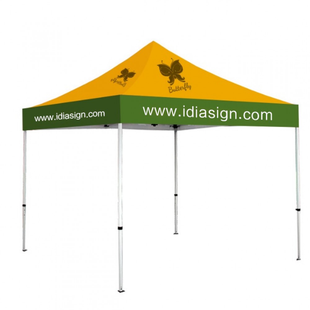 Personalized 10ft x 10ft Custom print canopy tent: Graphic Fabric & Frame