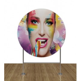 Promotional 5FT Single Sided Circle Backdrop