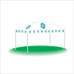 Pop Up Portable Outdoor Event Canopy Tent - 3 Color (10'x15') Custom Imprinted
