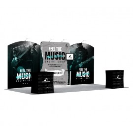 20 Ft Trade Show Booth - Package 4 with Logo