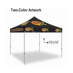 Logo Branded Polyester Canopy Outdoor Event Pop Up Tent - 2 Color (10'x10')