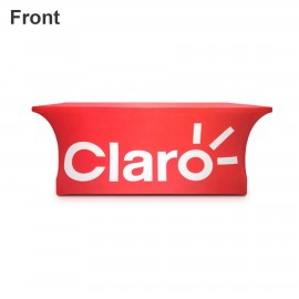 Logo Branded 6ft Stretch Closed-Back Tablecloth  Logo Branded 6ft Stretch Closed-Back Tablecloth