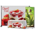 Customized Trade Show Pack #1 / 8x10 Fabric Banner, 33" Retractable, 6' Throw