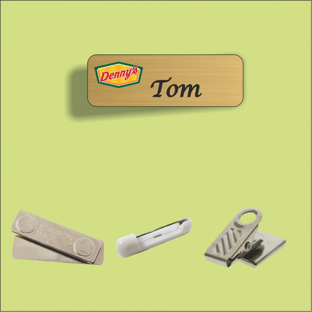 1" X 3" Plastic Name Badge w/ Full Color Imprint and Personalization with Logo 1" X 3" Plastic Name Badge w/ Full Color Imprint and Personalization with Logo