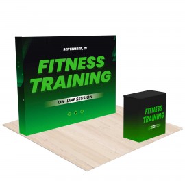 Logo Branded 10' Pop Up Trade Show Display Kit