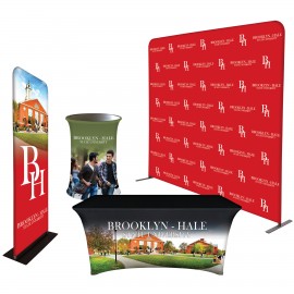Trade Show Booth Display - Sleek Package with Logo