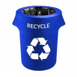 55 Gallon Spandex Stretch Trash Can Cover with Logo