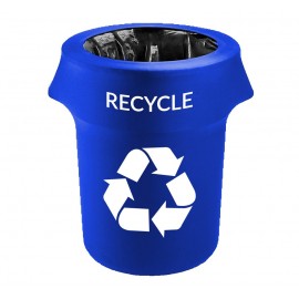 55 Gallon Spandex Stretch Trash Can Cover with Logo