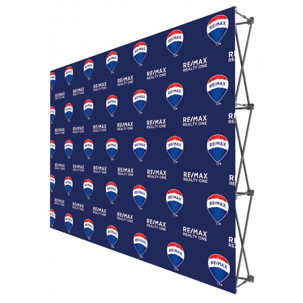 Logo Branded Fabric PopUp Display 8x10' No Endcap