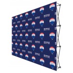 Logo Branded Fabric PopUp Display 8x10' No Endcap