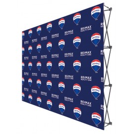 Logo Branded Fabric PopUp Display 8x10' No Endcap