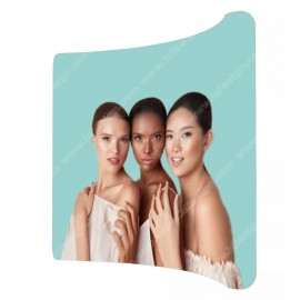 Personalized 8ft Curve Tension Tube Display  Personalized 8ft Curve Tension Tube Display