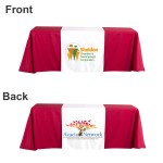 6 Ft Economy Table Runner Rectangle Table Cloth with Logo