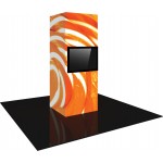 Custom Vector Frame Modular Backlit Monitor Tower 01 (3' x 8')