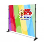 10' X 10' Adjustable Step and Repeat Display Backdrop Banner Stand with Logo