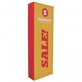 Promotional 3' Straight Splash Floor Display Wrap Kit (Poly Knit)
