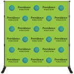 Logo Branded 8' x 8' Backdrop Banner Kit