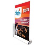 Mini Tabletop Retractable Vinyl Banner w/Stand Custom Imprinted